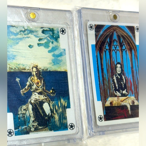 1987 SALVADOR DALI (1 Card) RARE IN Framed Collectors HARD CASE - Picture 2 of 11